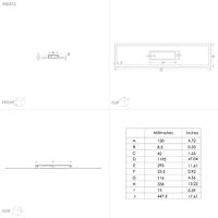 EGLO Bordonara Plafondlamp - LED - 119.5 cm - Zwart|Wit - Dimbaar - thumbnail