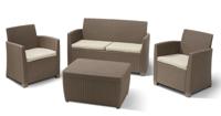 Corona loungeset met kussenbox cappuccino - thumbnail