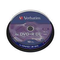 Verbatim 43666 DVD+R DL disc 8.5 GB 10 stuk(s) Spindel - thumbnail
