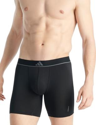 Adidas Boxershorts Micro flex lang 3-pack zwart