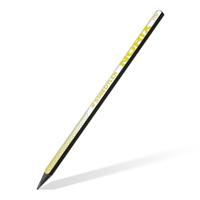 Staedtler Norix grafietpotlood, HB, met slijper en gom, geel, blister van 2 stuks - thumbnail