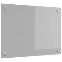 VidaXL Keuken spatscherm lichtgrijs 70 x 50 cm gehard glas - thumbnail