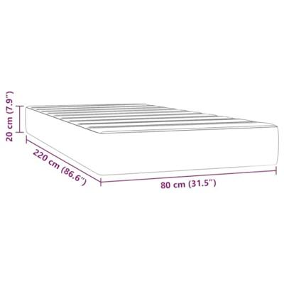 Pocketveringmatras medium 80x220x20 cm fluweel roze Pocketveringmatras medium 80x220x20 cm fluweel roze