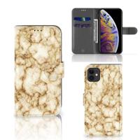 Apple iPhone 11 | Bookcase | Marmer Goud - thumbnail