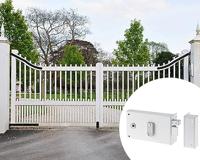 Horizontaal opbouwslot met kruk - YALE - YAH37D - Wit - 2 sleutels meegeleverd - Rechtse versie - thumbnail