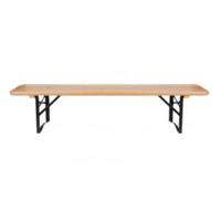 Inklapbare houten bank voor kinderen H 36 x 110 x 19,5 cm - thumbnail