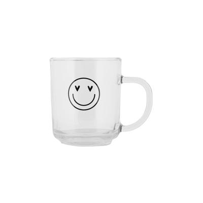 Clayre & Eef Theeglas smiley 200ml