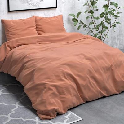 Zensation - Stone Washed Dekbedovertrek - Micropercal - Zalm Roze - 240 x 220