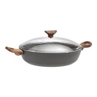 Sambonet Hapjespan Rock 'n' Rose - Zwart - ø 28 cm / 3.6 liter - standaard anti-aanbaklaag - thumbnail