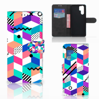 Huawei P30 Pro | Book Case | Blokken Kleurrijk - thumbnail