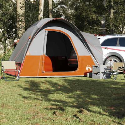 VidaXL Autotent 4-persoons waterdicht grijs en oranje