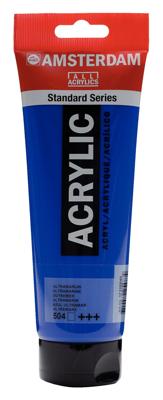 Royal Talens Amsterdam Standard Series Acrylverf Tube 250 ml - Ultramarijn 504