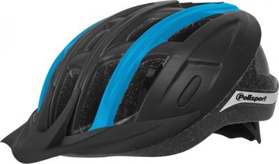 Pol Isport ride in fietshelm l 58-62cm zwart/blauww