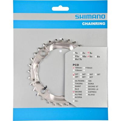 Shimano Deore M532 Kettingblad 9V 32T - Zilver