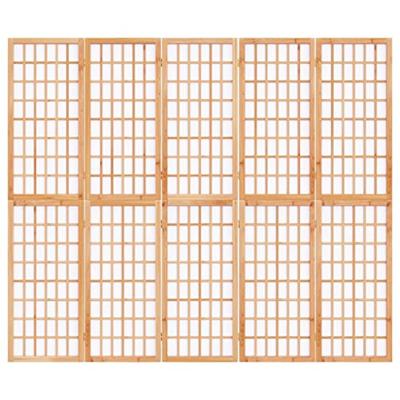 Kamerscherm inklapbaar 5 panelen Japanse stijl 200x170 cm - thumbnail