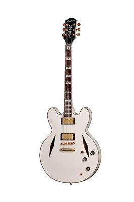 Epiphone Emily Wolfe White Wolfe Sheraton Aged Bone White semi-akoestische gitaar met EpiLite Case