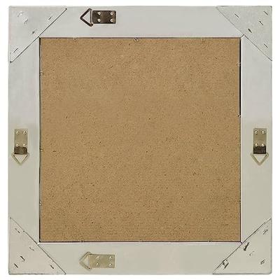 VidaXL Wandspiegel barok stijl 50x50 cm zilverkleurig