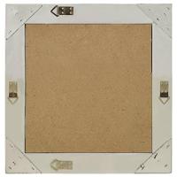 VidaXL Wandspiegel barok stijl 50x50 cm zilverkleurig - thumbnail