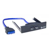 Connectland KIT-3.5'-USB-V3-2P stiftstrip (2 poorten, USB V3.0), zwart - thumbnail