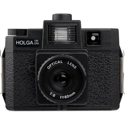 Holga 120GCFN  rolfilm camera set optical glas lens (incl. B+W film+batterij)