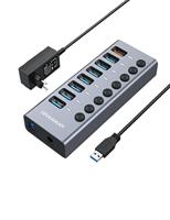 GrauGear G-HUB71-A USB 3.2 Gen 1-hub 7 poorten Meerdere kleuren - thumbnail
