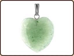 Hartvormige Edelstenen Hanger Aventurijn Groen (20 mm)