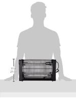 Elektrische insectendoder EDM 06522 Zwart 2 x 10 W 43,7 x 10 x 26,5 cm - thumbnail