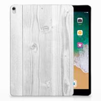 Apple iPad Pro 10.5 Silicone Tablet Hoes White Wood - thumbnail