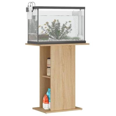 Aquariumstandaard 60,5x36x72,5 cm bewerkt hout sonoma eiken - thumbnail