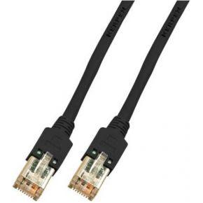 EFB K8072.20 RJ45 netwerkkabel, patchkabel CAT 5e F/UTP 20,00 m, zwart, vlamvertragend, 1 st.