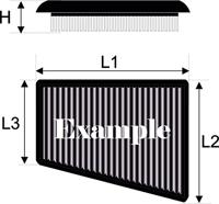 Luchtfilter Green Filters P965021 - thumbnail