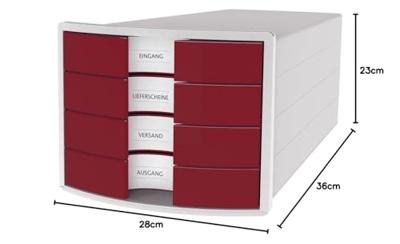 HAN IMPULS 2.0 1012-17 Ladebox Lichtgrijs DIN A4, DIN C4 Aantal lades: 4 HAN IMPULS 2.0 1012-17 Ladebox Lichtgrijs DIN A4, DIN C4 Aantal lades: 4