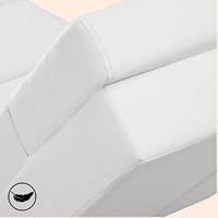 Ligbank Londen Wit met Massage en Verwarmingsfunctie - thumbnail