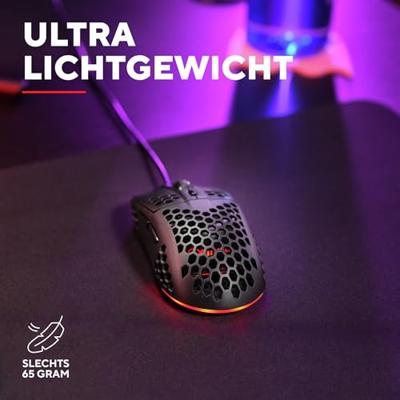 Trust GXT928 HELOX LIGHTWEIGHT Muis Zwart - thumbnail