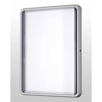 Nobo Premium Plus binnenvitrine, draaideur met slot, magnetisch, 4 x A4 - thumbnail