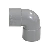 Wavin PVC Bocht 88 Graden 110mm met Dubbele Mofverbinding - Efficiënt & Duurzaam Afvoersysteem - thumbnail