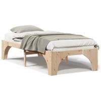 Bedframe met opslag Bruin 90 x 190 cm Massief grenenhout - thumbnail