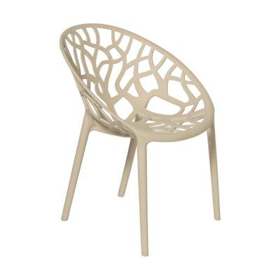Stapelbare tuinstoel Palma - beige - 78.5x59.5x58 cm