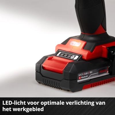 Einhell Power X-Change TE-CD 18/48 Li-i (2x2,0Ah) Accu-klopboor/schroefmachine 2 snelheden Incl. 2 accus, Incl. koffer Einhell Power X-Change TE-CD 18/48 Li-i (2x2,0Ah) Accu-klopboor/schroefmachine 2 snelheden Incl. 2 accus, Incl. koffer