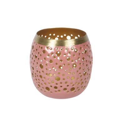 Countryfield theelichthouder anjana s oudroze 8 cm | 8 stuks