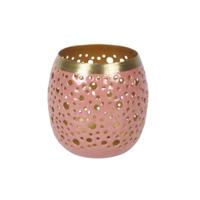 Countryfield theelichthouder anjana s oudroze 8 cm | 8 stuks - thumbnail