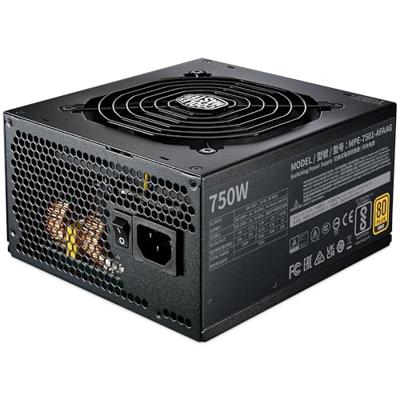 Cooler Master mpe-7501-afaag-3eeu mwe gold 750 v2 atx3.1, 750w, 90% @typical, fully modular, 120mm - thumbnail