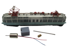 micromotor NF038G motor ombouwset voor fleischmann ET 91, BR 491, Gläserne Zug