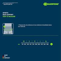 Bauerfeind Sports Back Support Rugbrace - XS - Zwart - thumbnail