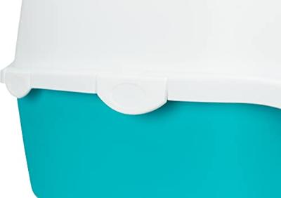 TRIXIE KATTENBAK VICO TURQUOISE / WIT 56X40X40 CM - thumbnail