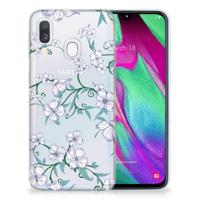 Samsung Galaxy A40 Uniek | TPU Case | Blossom White - thumbnail