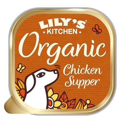 LILY'S KITCHEN DOG ORGANIC CHICKEN SUPPER 11X150 GR - thumbnail
