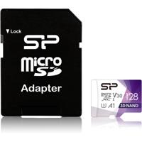 Silicon Power Micro SDHC card Superior Pro 3D-Nano 128GB met adapter - thumbnail