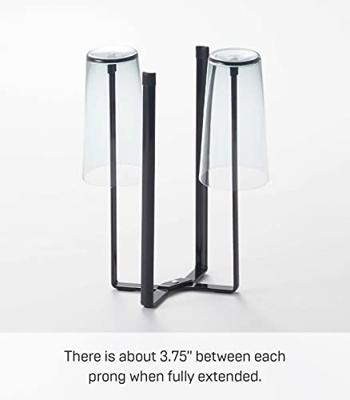 YAMAZAKI - Tower - Droogrek voor drinkflessen zwart YAMAZAKI - Tower - Droogrek voor drinkflessen zwart