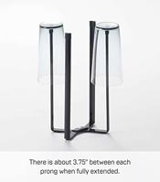 YAMAZAKI - Tower - Droogrek voor drinkflessen zwart - thumbnail